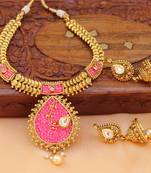 Pink Agate Necklace Sets