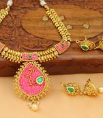 Pink Agate Necklace Sets