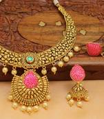 Pink Agate Necklace Sets