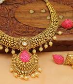 Pink Agate Necklace Sets