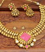 Pink Agate Necklace Sets