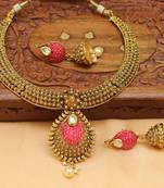 Pink Agate Necklace Sets