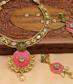 Pink Agate Necklace Sets