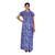 Blue and Red colour Floral Design Printed High Collar neck cotton nighty for Ladies Full Length Night Gown