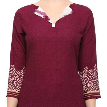 Wine Digital Print Crepe Salwar 4