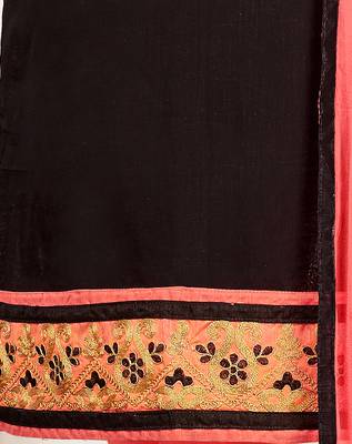 Black embroidered cotton salwar 2