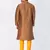 Men Brown Silk Blend Sherwani Style Kurta Set