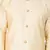 Men Gold Silk Blend Sherwani Style Kurta Set