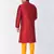 Men Maroon Silk Blend Sherwani Style Kurta Set