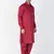 Men Maroon Cotton Pathani/Khan Suit Set