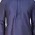 Men Blue Cotton Silk Kurta And Pyjama Set