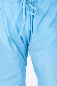 Men Light Blue Cotton Silk Kurta And Pyjama Set