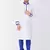 Men White Cotton Silk Kurta And Pyjama Set