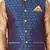 Men Gold Cotton Silk Kurta Modi Jacket And Pyjama Set