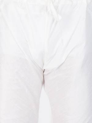 Men White Cotton Silk Kurta Modi Jacket And Pyjama Set 5