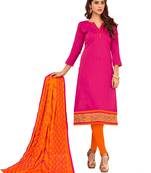 Pink embroidered cotton salwar