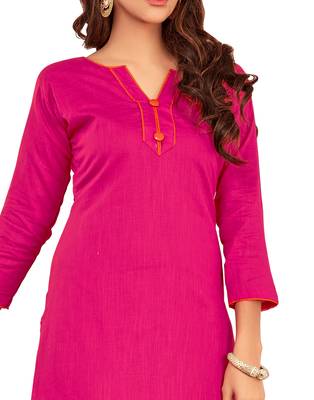 Pink embroidered cotton salwar 2