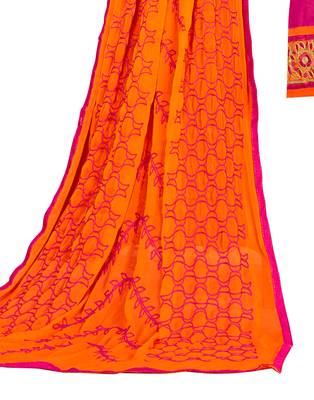 Pink embroidered cotton salwar 4
