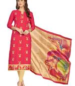 Pink embroidered cotton salwar