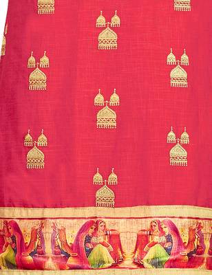 Pink embroidered cotton salwar 2