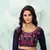 Pink embroidered silk saree with blouse