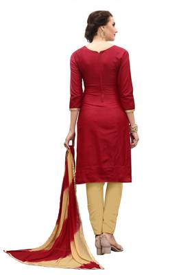 Maroon embroidered cotton salwar 2