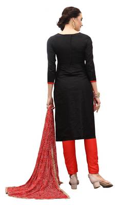 Black embroidered cotton salwar 2