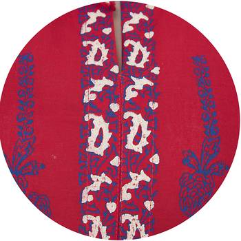 Multicolor Cotton Screen Prints Long Anarkali kurti 5