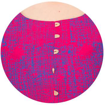 Pink Cotton Screen Prints Long Anarkali kurti 5