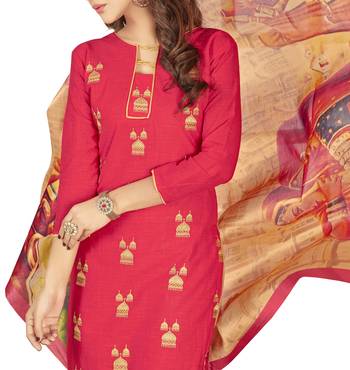Pink embroidered cotton salwar 4