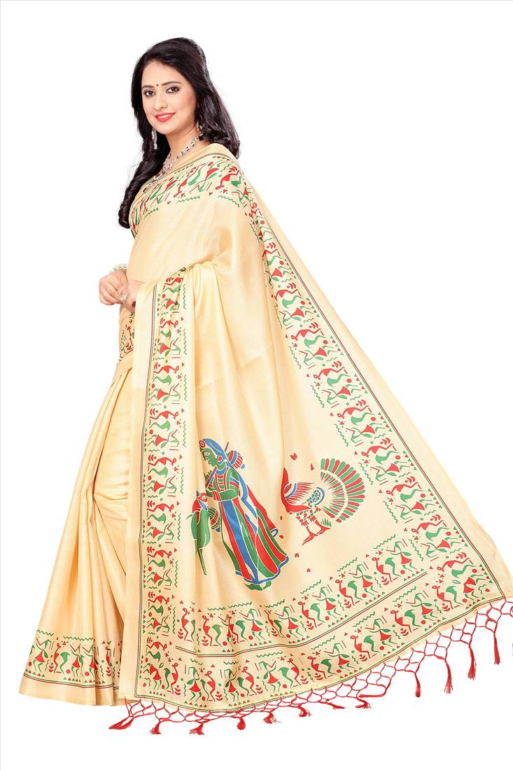 khadi saree with blouse