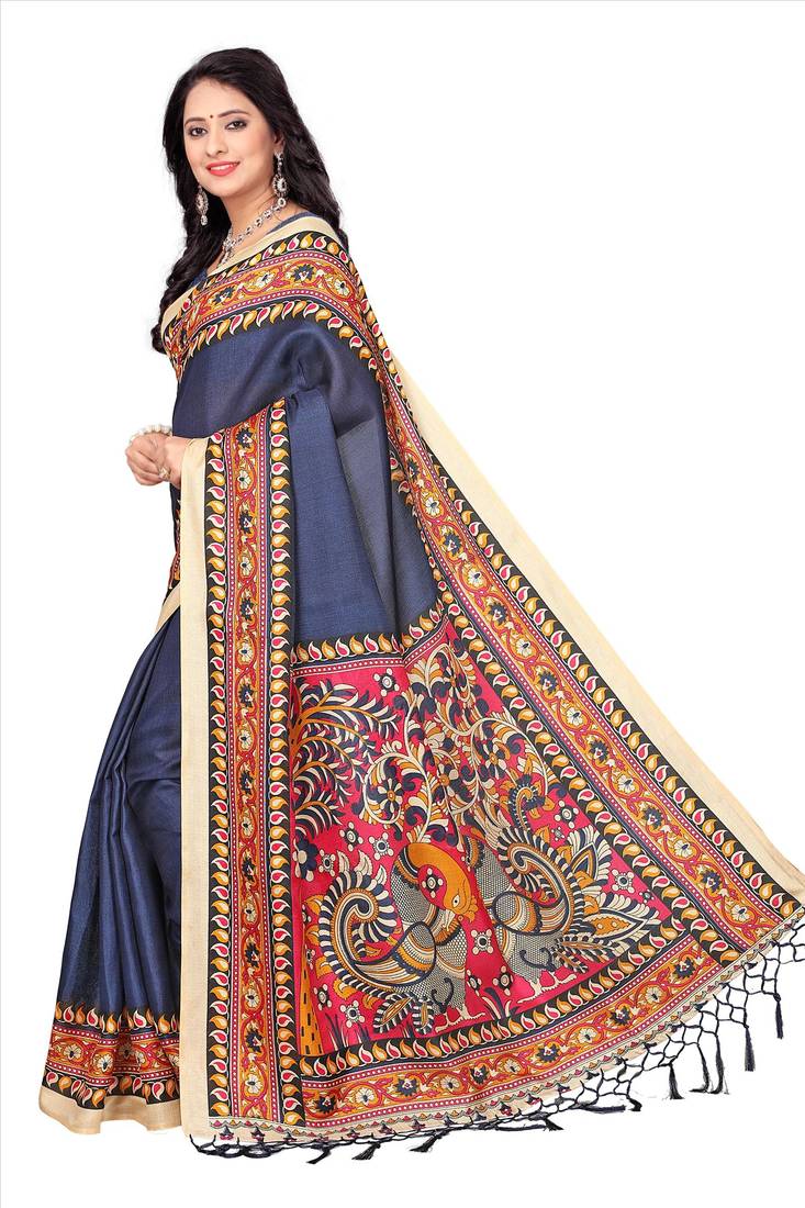 khadi saree with blouse