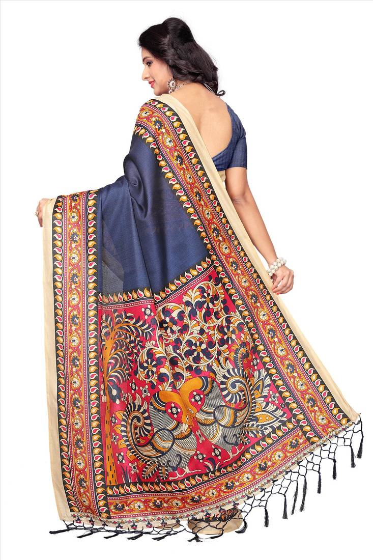 khadi saree with blouse