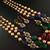 Bling N Beads Designer Multicolor Beads 3 line long mala Necklace  (Off White Pearl )  mala set for women Jewellery.
