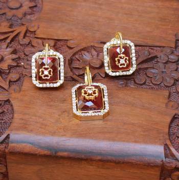Red Agate Pendants 1