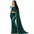 Blue printed georgette saree with blouse