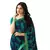 Blue printed georgette saree with blouse