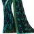 Blue printed georgette saree with blouse