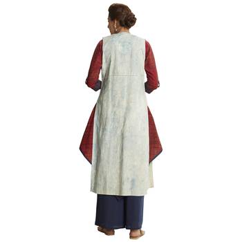 Maroon printed cotton salwar 2