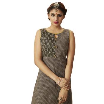 Grey printed cotton salwar 4