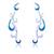 Wavering Waves - Drop Sterling Silver Earrings