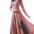 Dark onion pink georgette embroidered  semi stitched salwar with dupatta