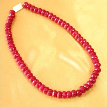 Real Ruby Single Line Necklace 1