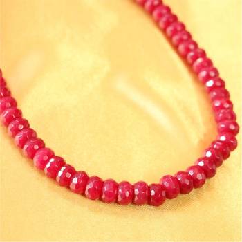 Real Ruby Single Line Necklace 2