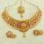 Rani pink bridal choker necklace set with eaaring maang tikka jewellery set