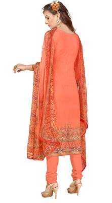 Orange Printed Cotton Salwar 2