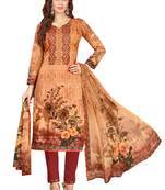 Multicolor printed cotton salwar