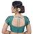 Rama Green Brocade Wedding Wear Padded Readymade Saree Blouse