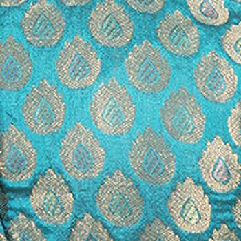 Brocade Rama Green Short Sleeve Padded Readymade Saree Blouse 5