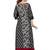 Black printed cotton cotton-kurtis